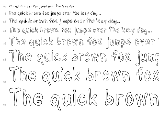 NipCen's Handwriting font waterfall